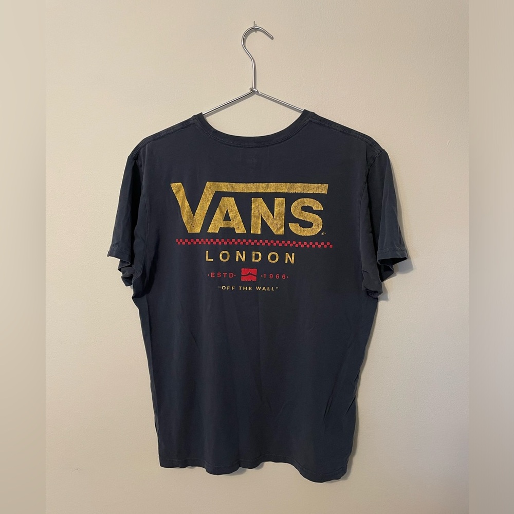Navy Blue Vans London Tee, Women’s Large